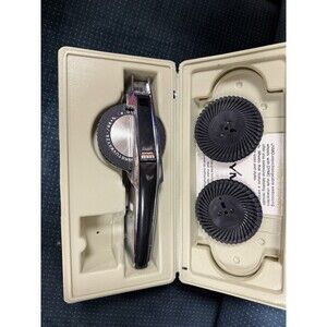 Dymo Model 1570 Manual Dial Type Label Maker Complete With Travel Case